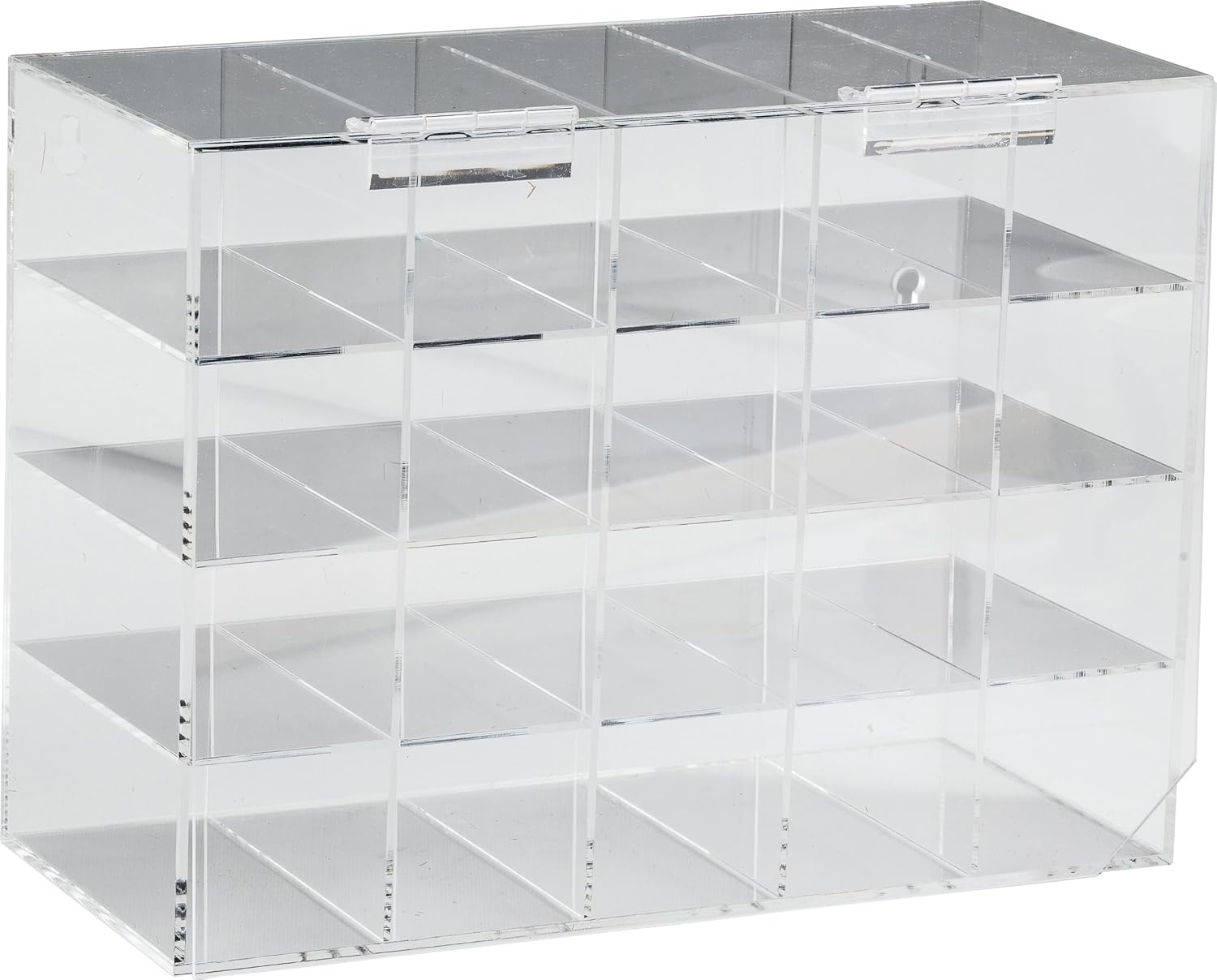 Clear Acrylic 20-Slot Safety Glasses Holder Dispenser