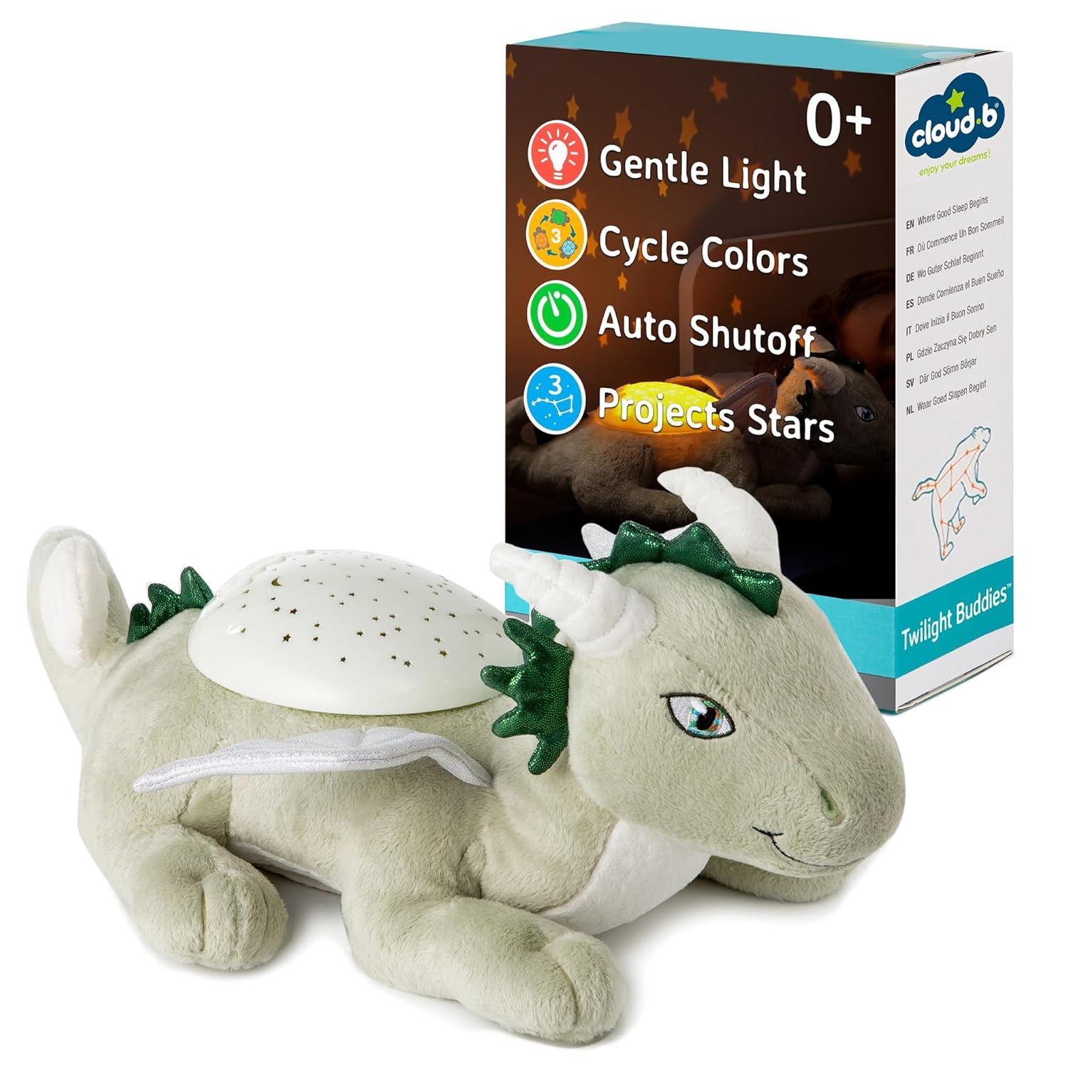 Cloud B | Twilight Buddies - Plush Fawn, Star Constellation Night Light