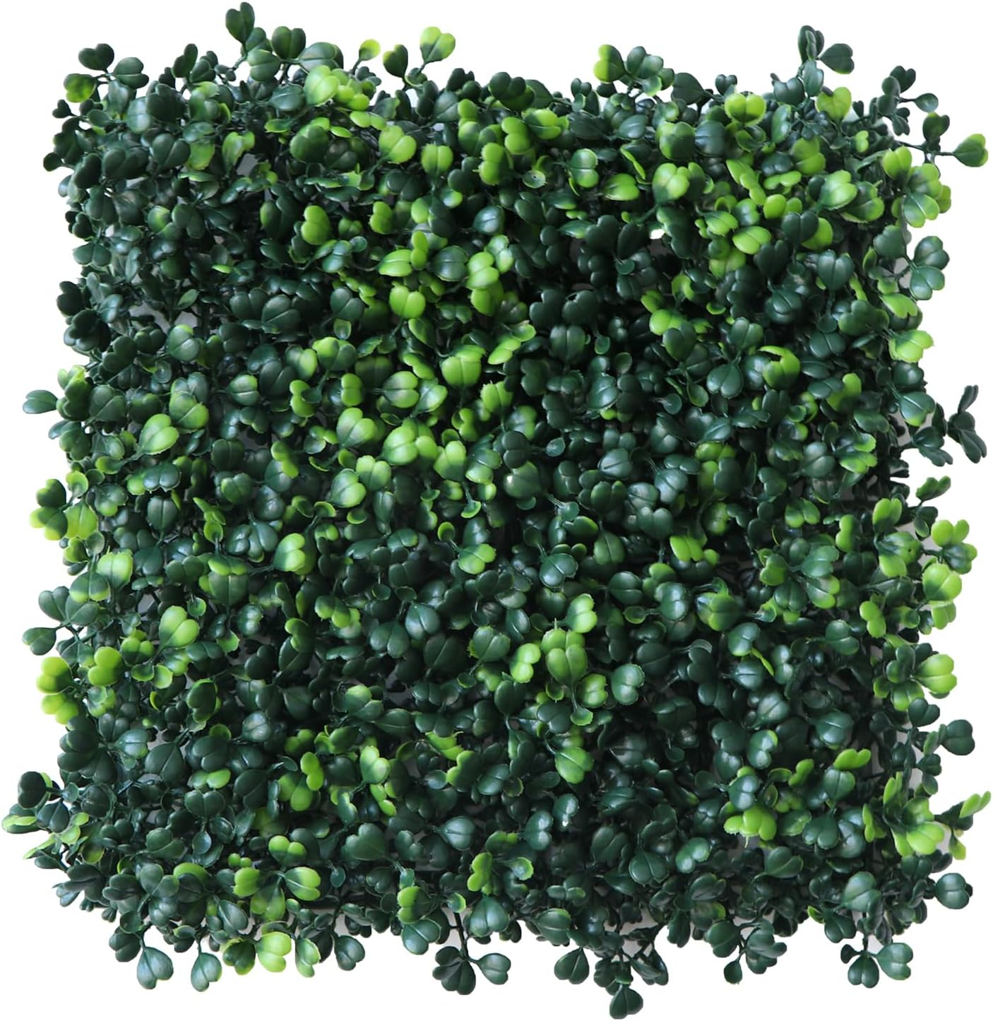 Grass Wall Panels 12 Pcs 10"x 10" Grass Wall Backdrop Panels Artificial Boxwood Greenery Wall Backdrop Grass Wall Panels UV Protected for Indoor Outdoor Garden Backyard Party