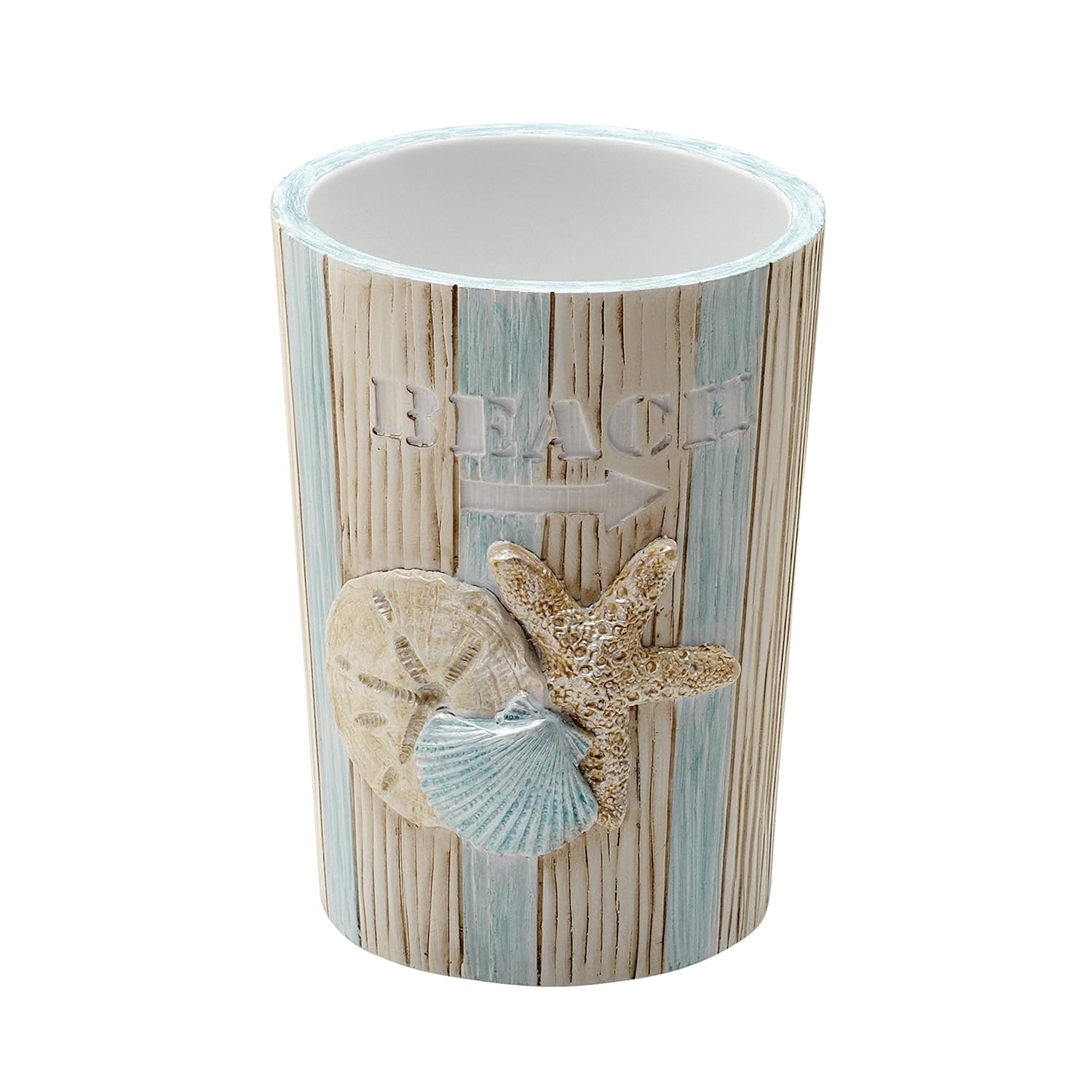 Zenna Home India Ink Seaside Serenity Tumbler, Coastal/Beach