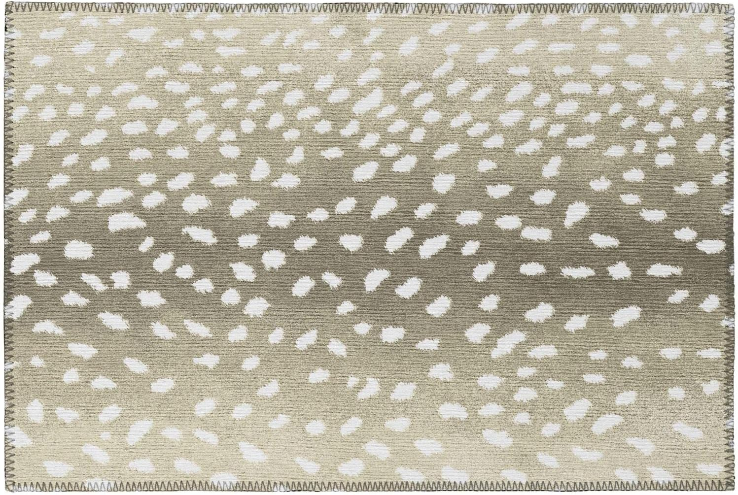 Addison Rugs Indoor/ Outdoor Addison Safari Gazelle Animal Print Washable Area Rug 1'8" x 2'6" - Fawn