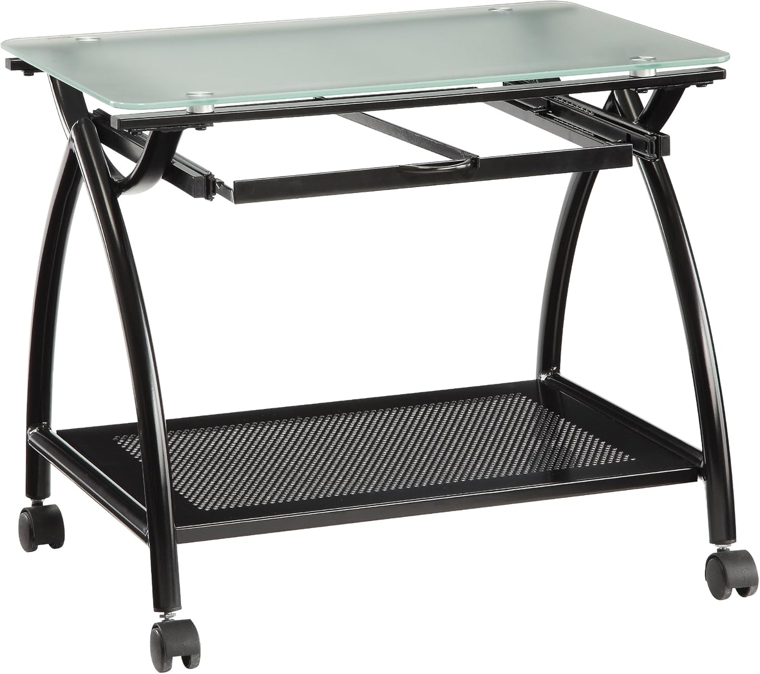 OSP Home Furnishings Newport Mobile File with Black Powder Coated Steel Frame