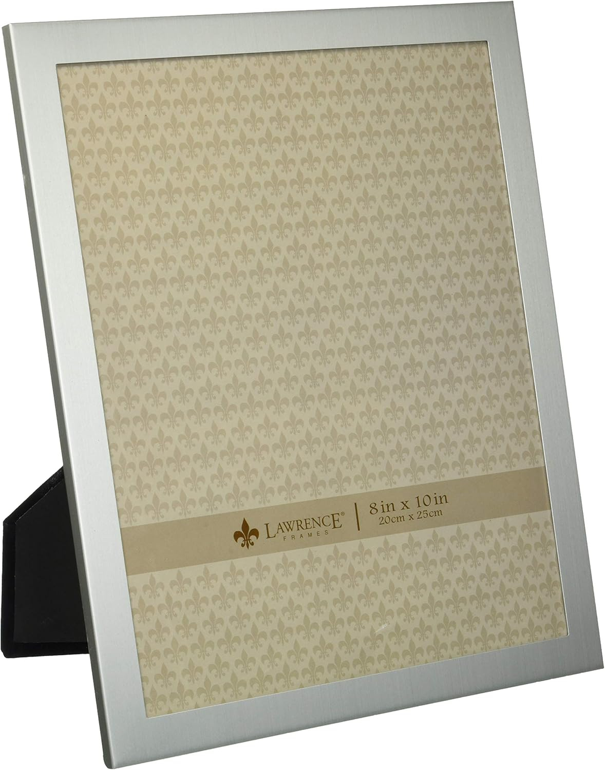 Lawrence Frames Brushed Silver 8x10 Metal Picture Frame