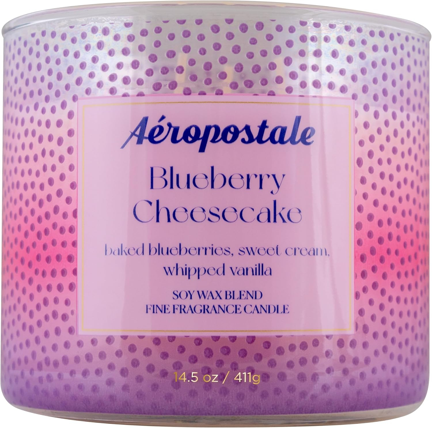Aeropostale Blueberry Cheesecake Candle, 14.5 oz.