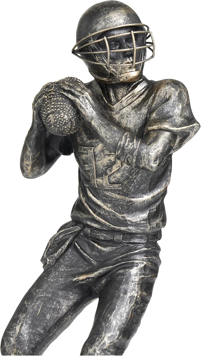 5"W, 11"H Dark Gray Polystone Hands Sculpture, by DecMode (3 Count)