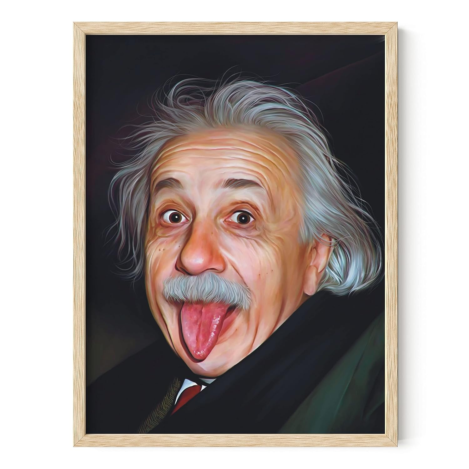 Horizontal Framed Poster with Pennsylvania Oak Frame