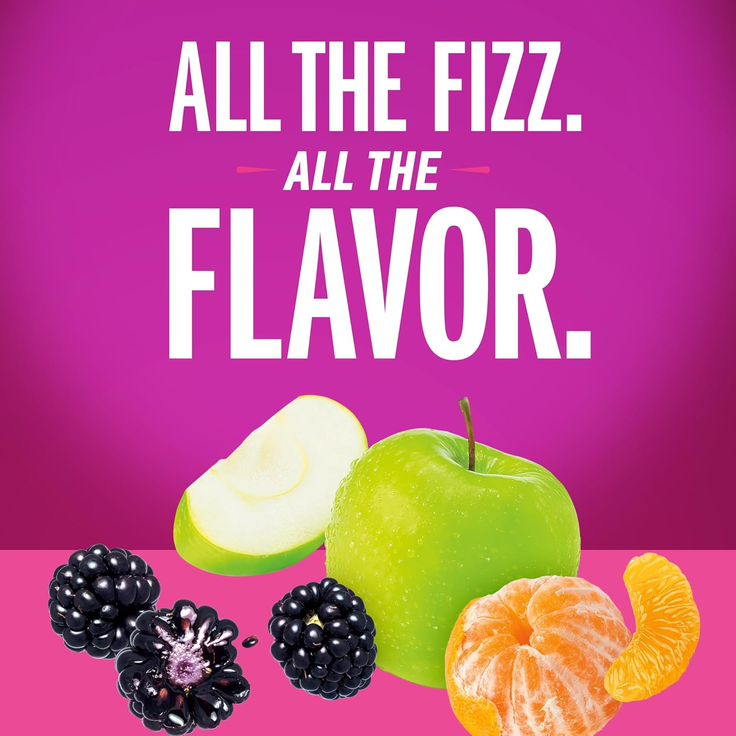IZZE Sparkling Juice Beverage Blend, Variety Pack, Blackberry, Clementine, Apple, Grapefruit, No Sugar Added, 8.4 FL OZ, 24 Cans