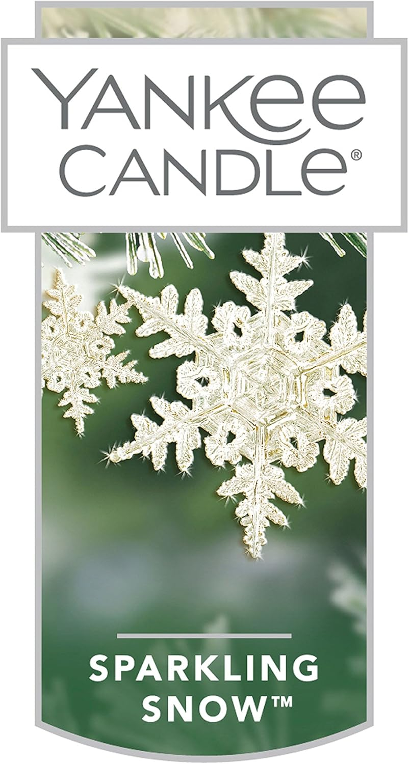 Yankee Candle Sparkling Snow Scented, Classic 22oz Large Jar Single Wick Candle, Over 110 Hours of Burn Time , Holiday Gifts for All Sparkling Snow Classic Large Jar