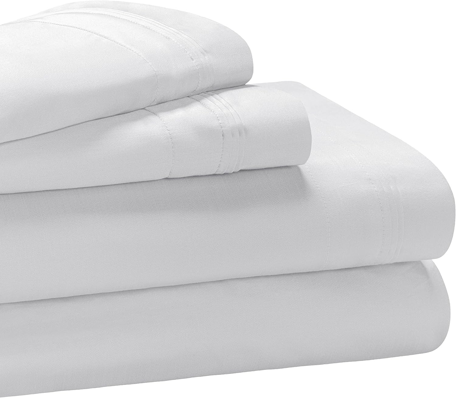 Superior Egyptian Cotton Deep Pocket 1000 TC Sheet Set, King, Platinum