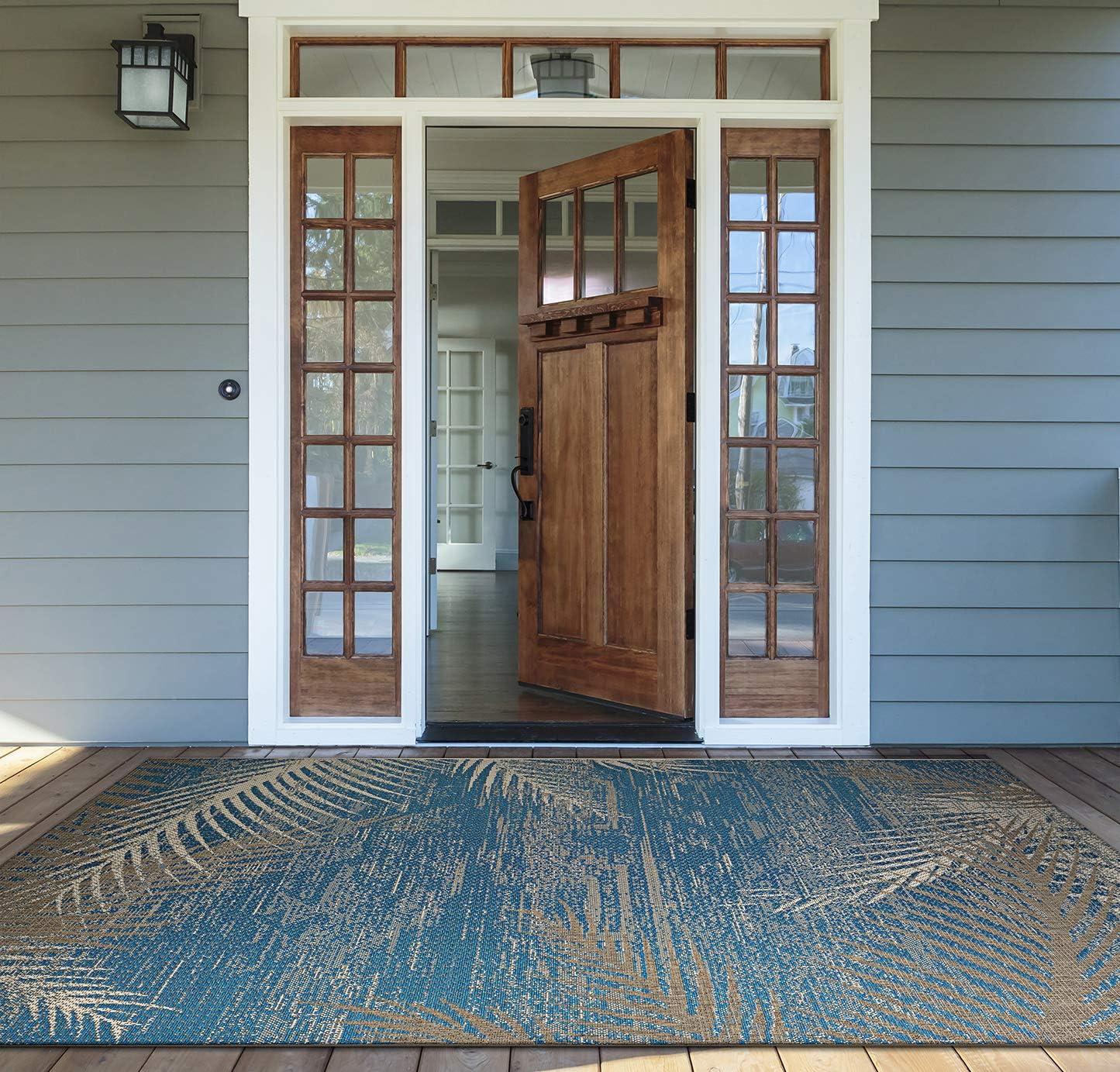 Couristan Monaco Tropical Palms Indoor/Outdoor Area Rug