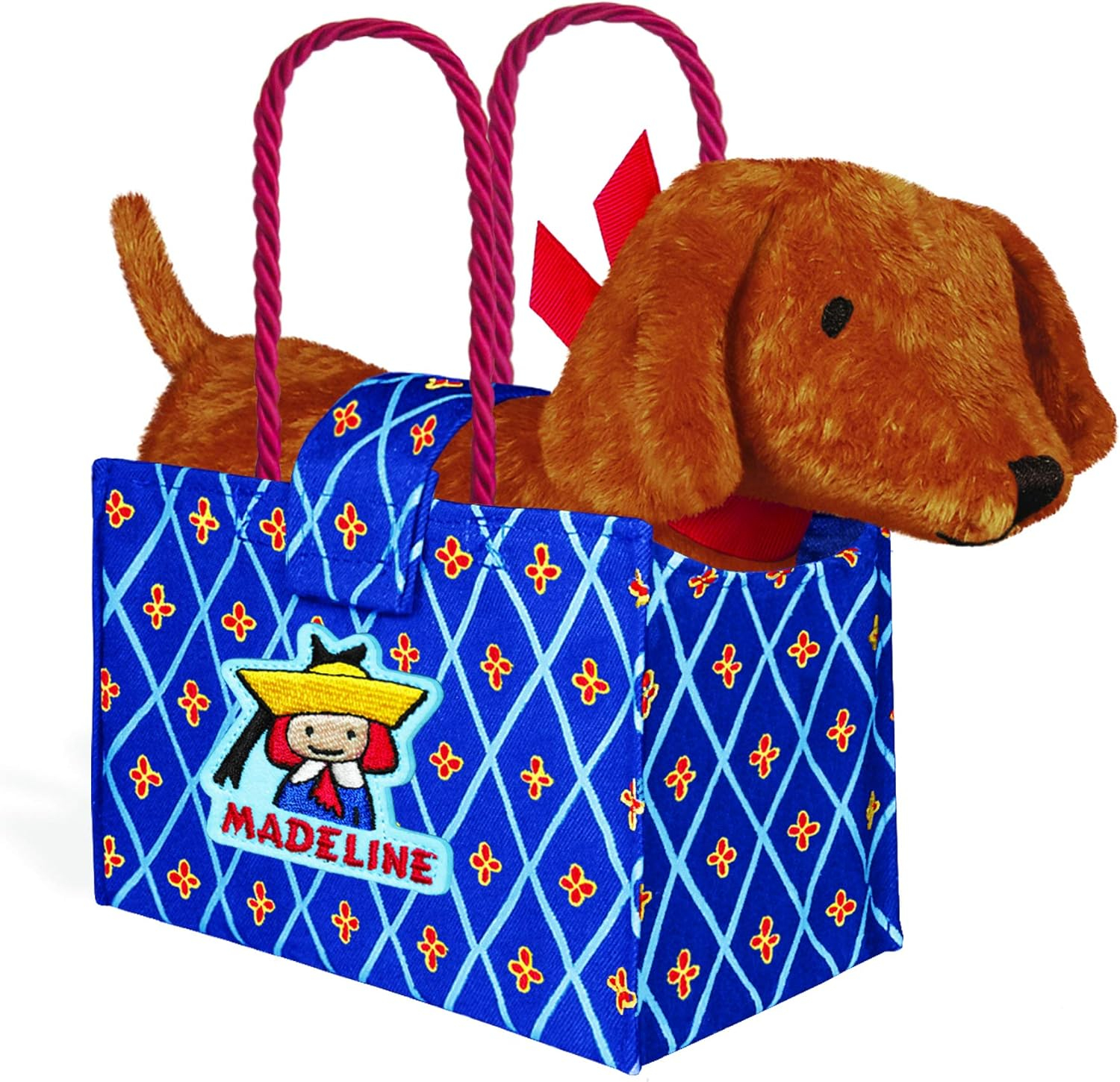 Genevieve the Dog in Madeline Tote Bag 9 in.
