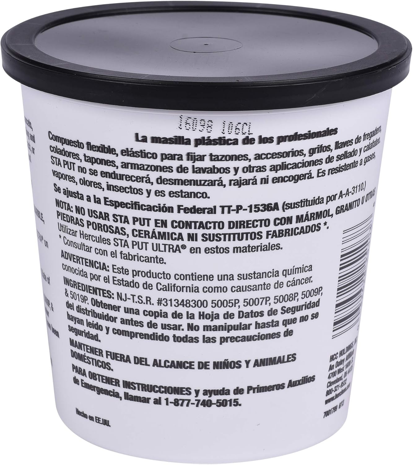 Hercules Beige 3 lb Plumber's Putty for Sealing Fixtures