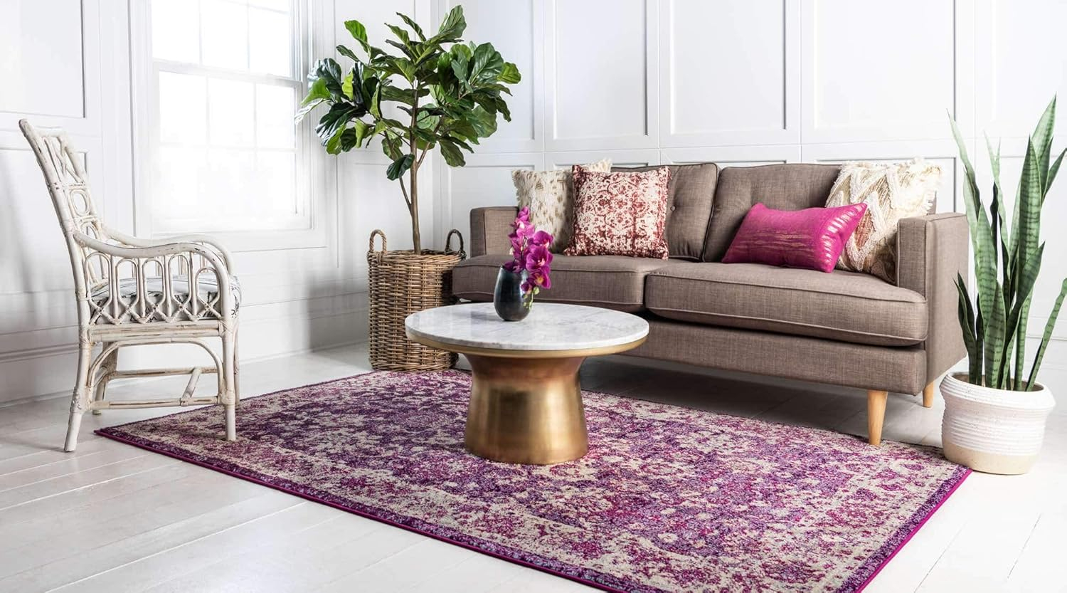 Penrose Krystle Purple 8 ft. x 10 ft. Area Rug