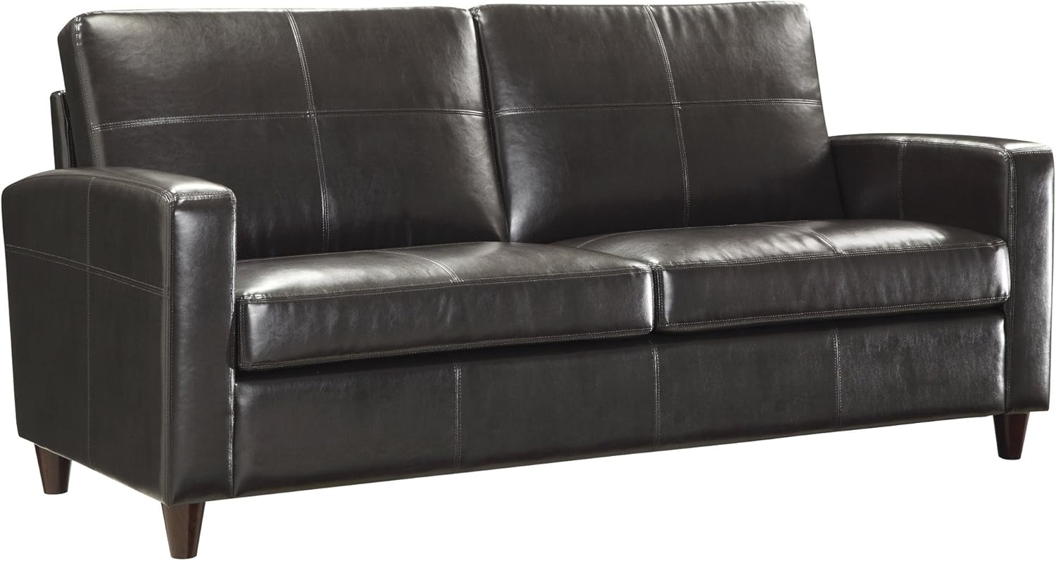 OSP Furniture Office Star SL2812-EC1 Lounge Bonded Leather Loveseat, Espresso