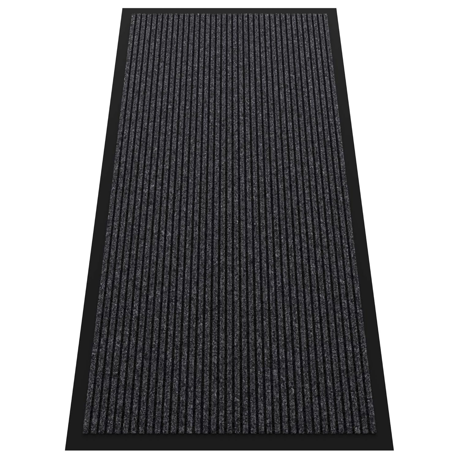 Indoor Outdoor Door Mat, 4’ x 2' Doormat for Entryway, Rubber Backing Non Slip Front Door Mat Outside Entrance, Super Absorbent Commercial Floor Mat for Home Office