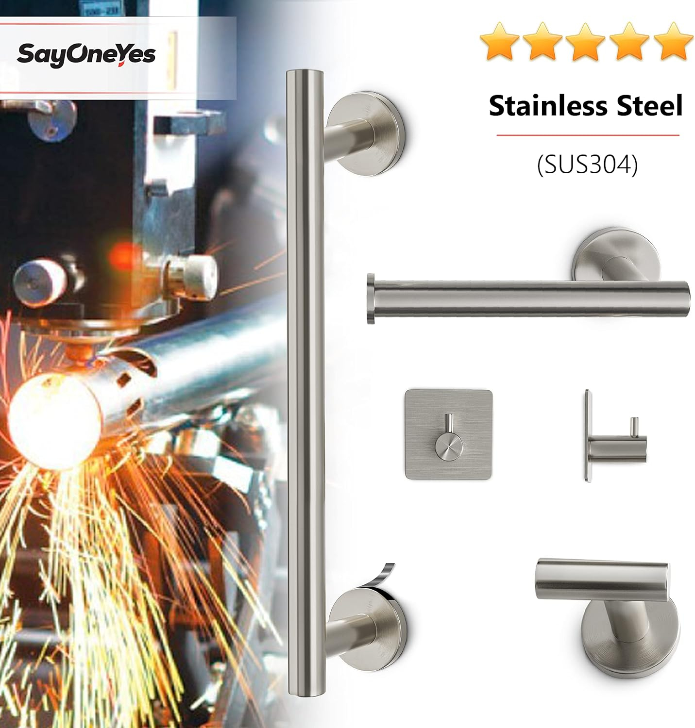 Bathroom Hardware Set (Brushed Nickel)