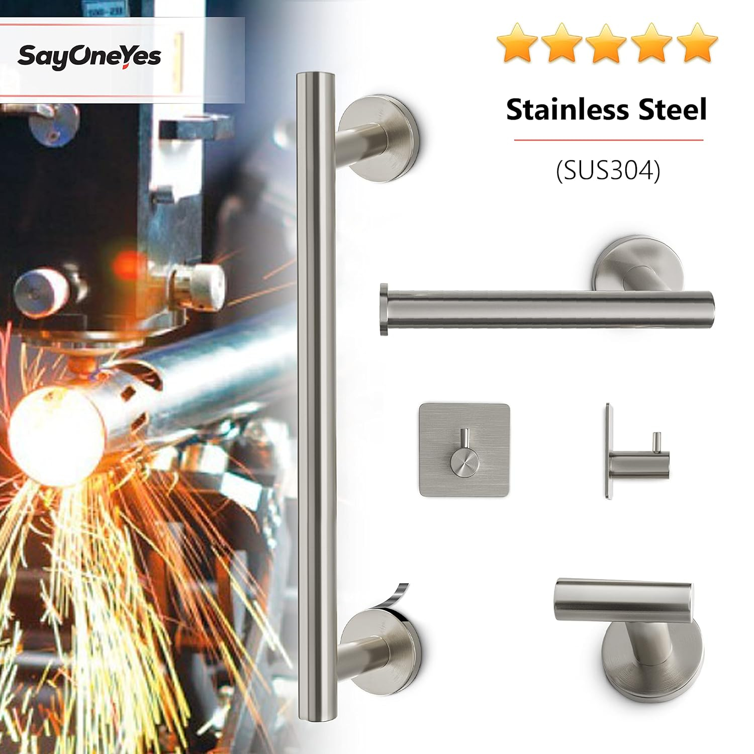 Bathroom Hardware Set (Brushed Nickel)