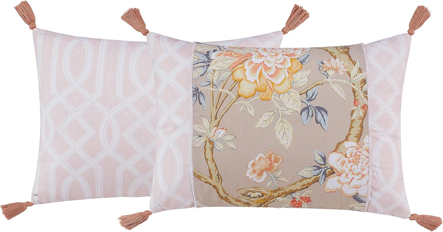 Waverly Mudan 14x20 Dec Pillow - Taupe