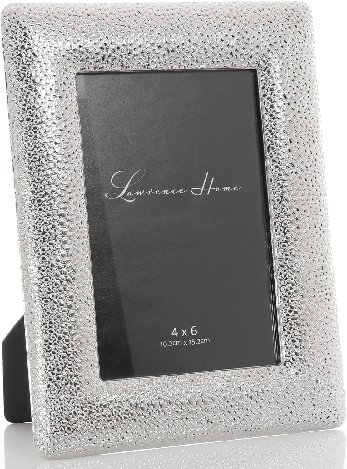 Silver Metal Picture Frame - Pebble Design 4x6