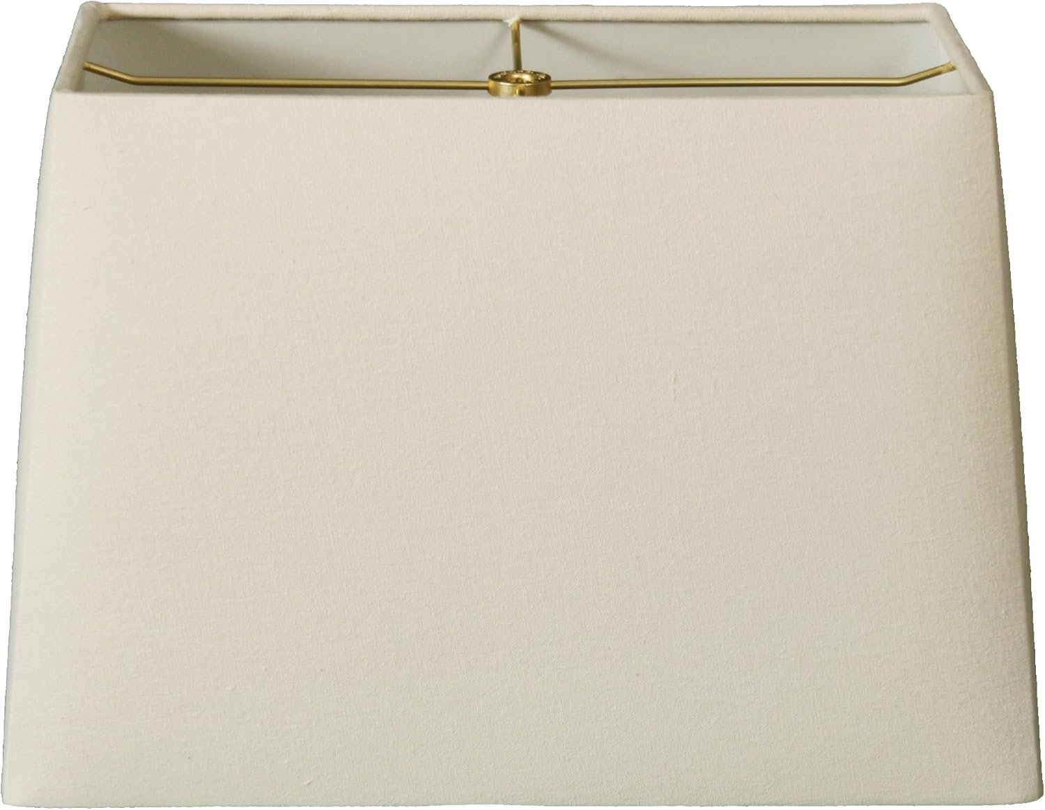 Royal Designs, Inc. Rectangle Hardback Lamp Shade, HB-613-12LNEG, Linen Eggshell, (5 x 10) x (8 x 12) x 9.5