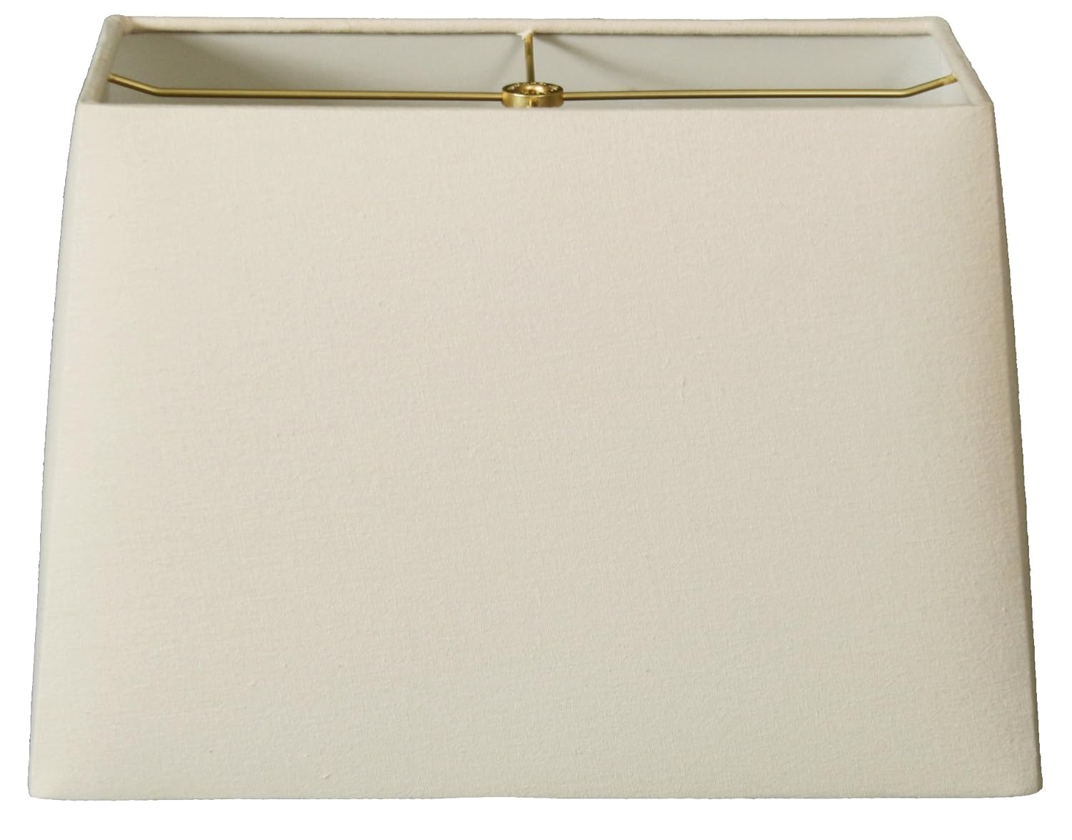 Royal Designs, Inc. Rectangle Hardback Lamp Shade, HB-613-12LNEG, Linen Eggshell, (5 x 10) x (8 x 12) x 9.5