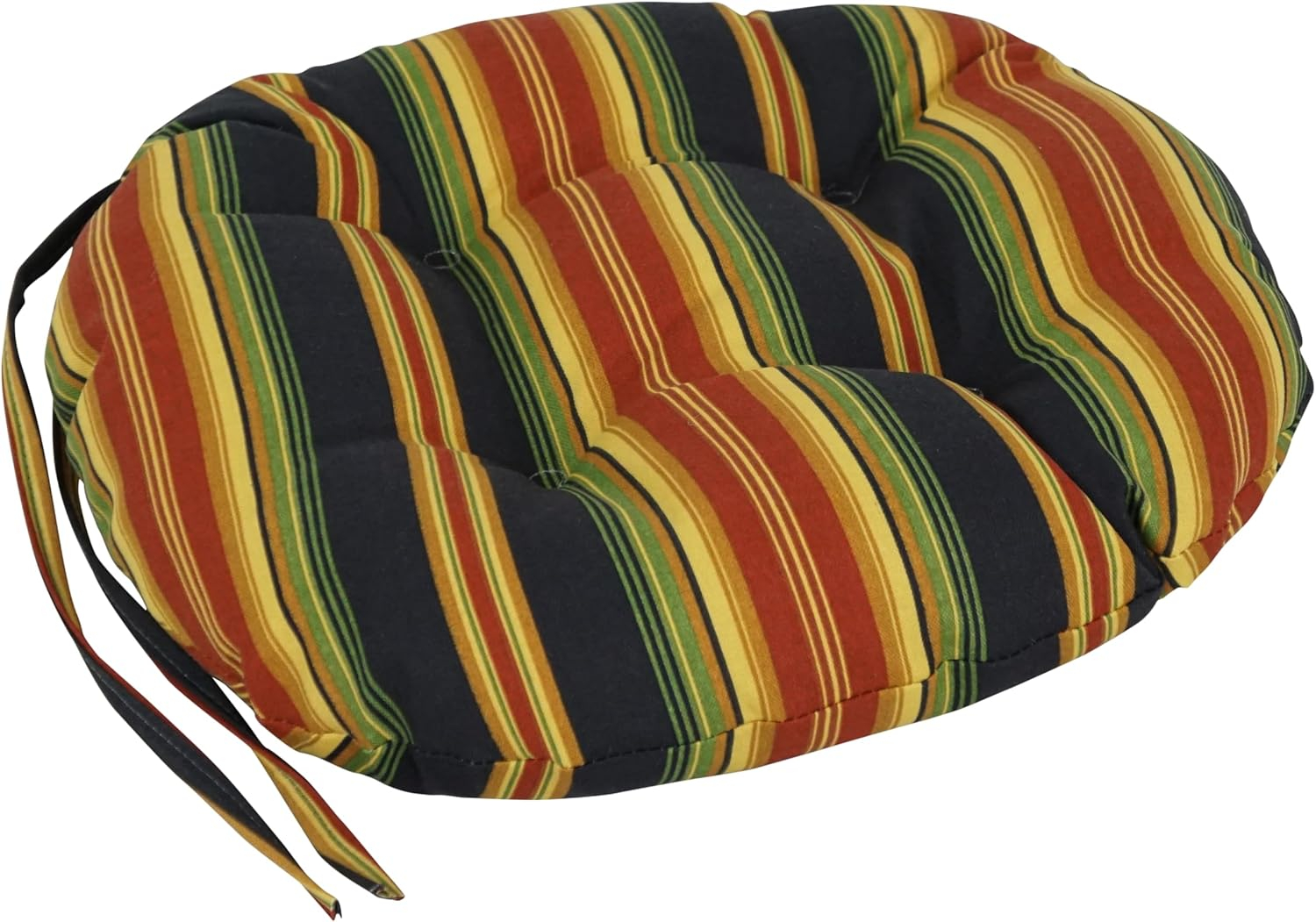 16-inch Multicolor Polyester Tufted Outdoor Chair Cushions