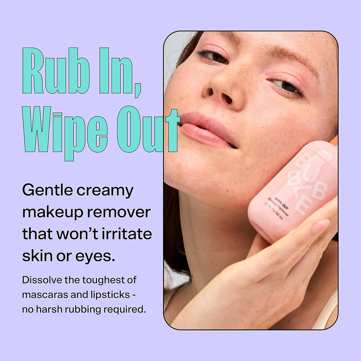 Bubble Skincare Wipe Out Makeup Remover, for All Skin Types, 1.7 fl oz / 50ml