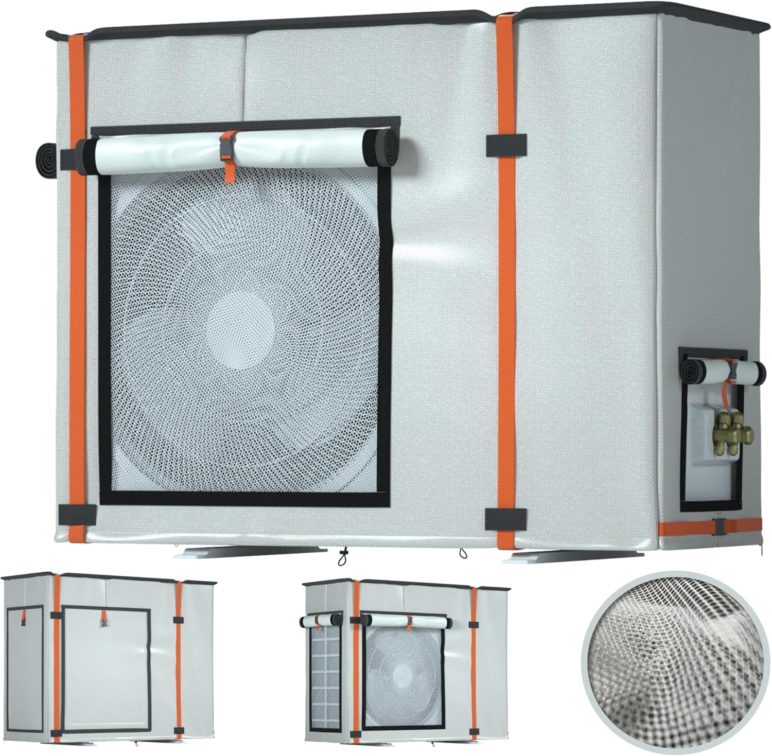 Air Conditioner Cover, Outdoor Mini Split Cover for Air Conditioner Outside Unit, Can be Used in Air Conditioner Operation, AC Protector for All Seasons, 33"L x 13"W x 25"H for 9000-24000 BTU