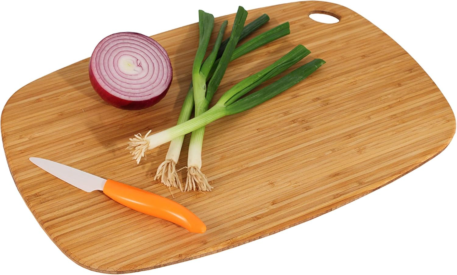 GreenLite™ Dishwasher Safe Bamboo Cutting Board, "Jet" Series 13-1/2" x 9"