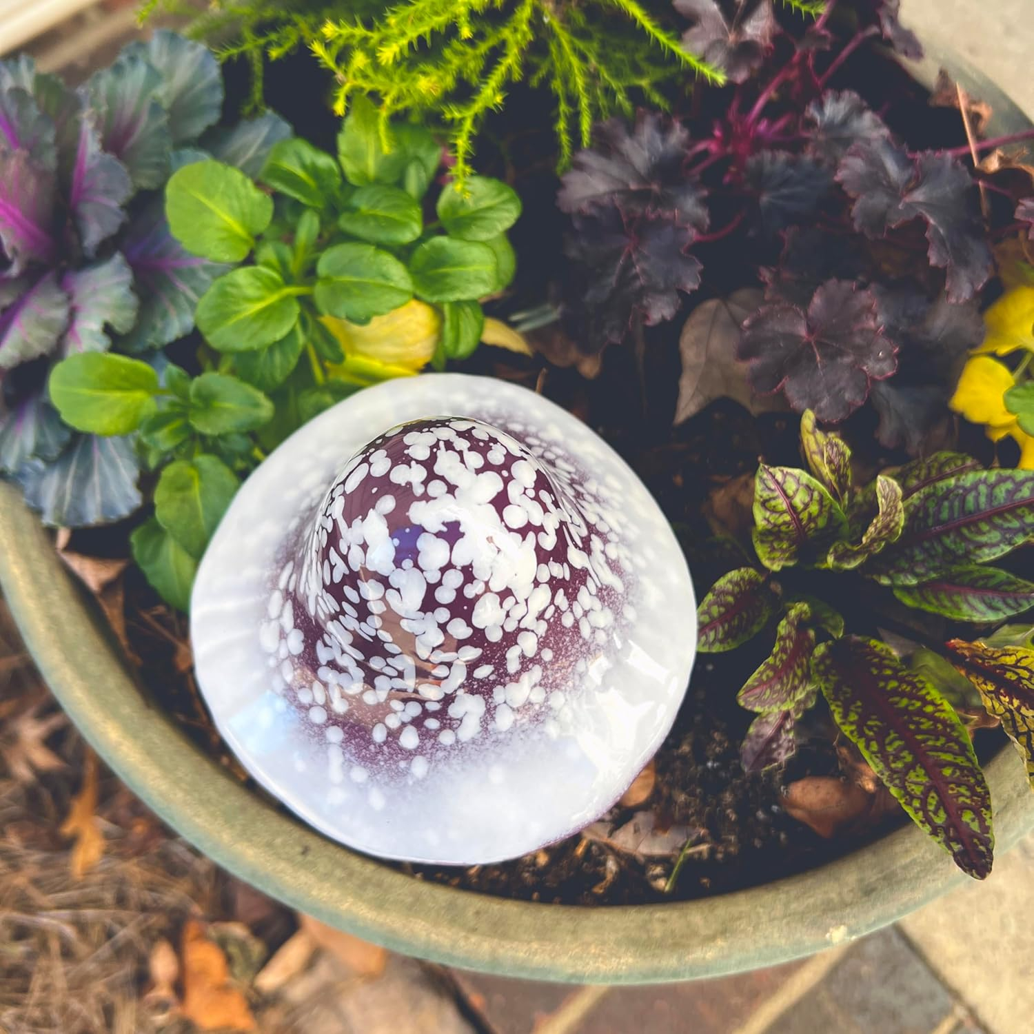 Bosmere W133 Ceramic Enchanted Mushroom - Purple