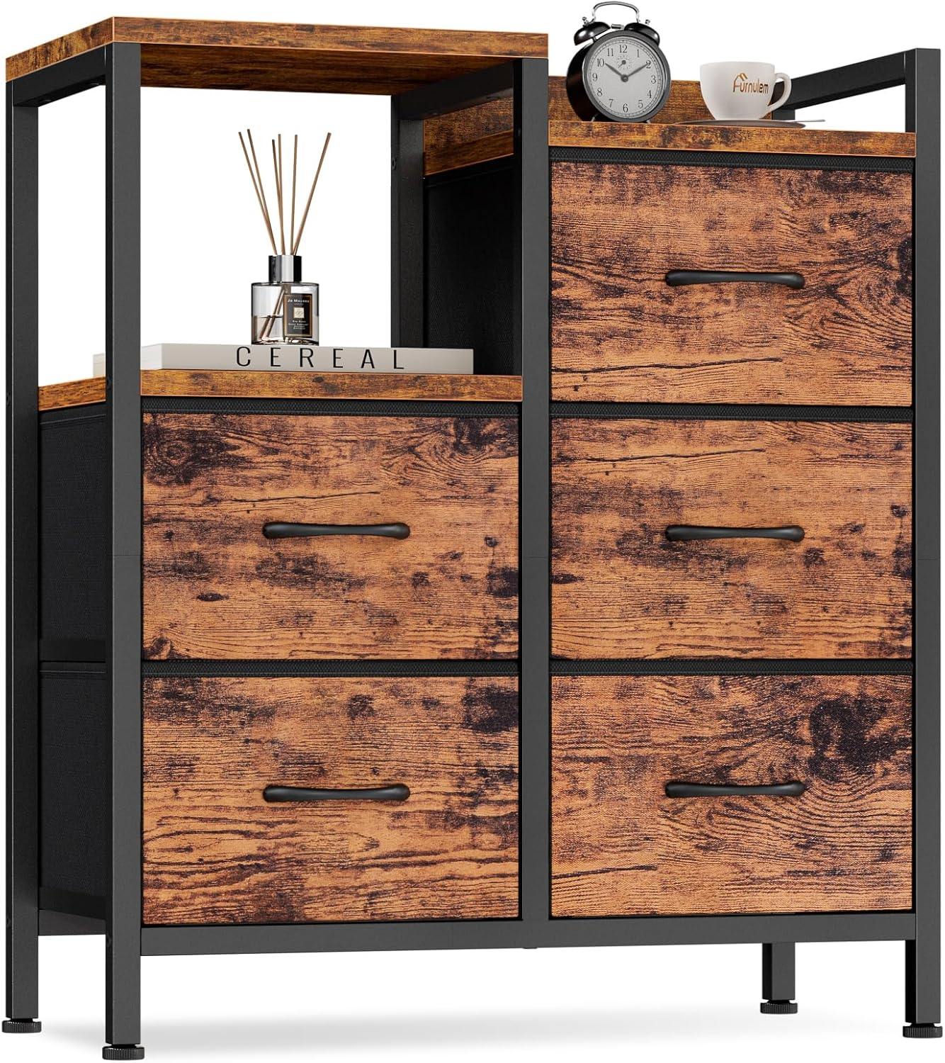 Ameriwood 5 Drawer Rustic Dressers