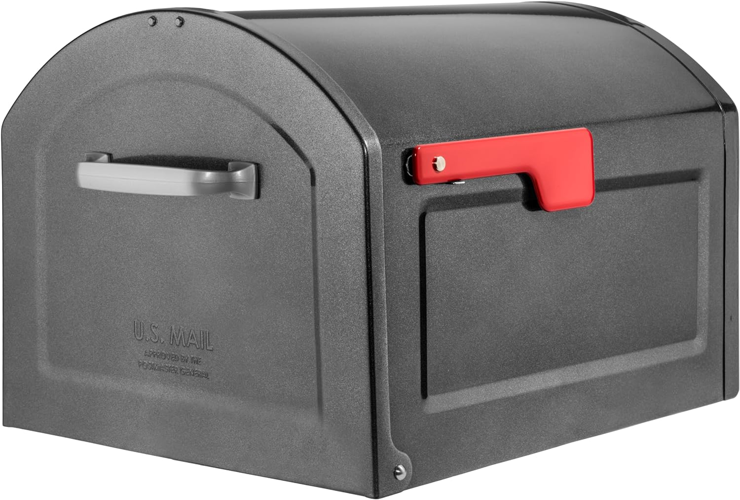 Architectural Mailboxes Centennial Post Mount Galvanized Steel Post Mount Pewter Mailbox