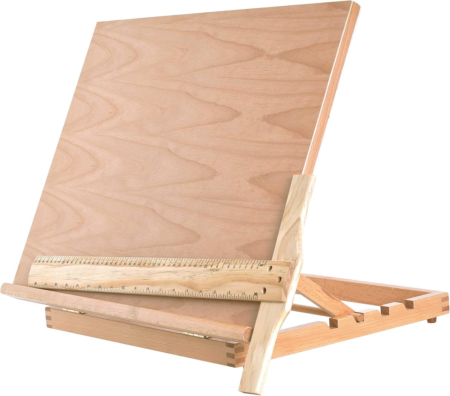 US Art Supply "Sketch Master" Adjustable Wood Artist Drawing & Sketching Board