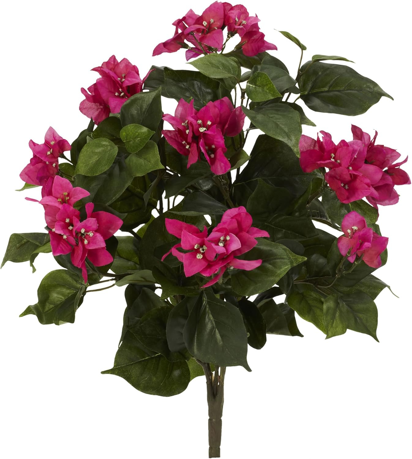 Nearly Natural 20" Plastic/Polyester Bougainvillea Artificial Plant (Set of 3), Pink