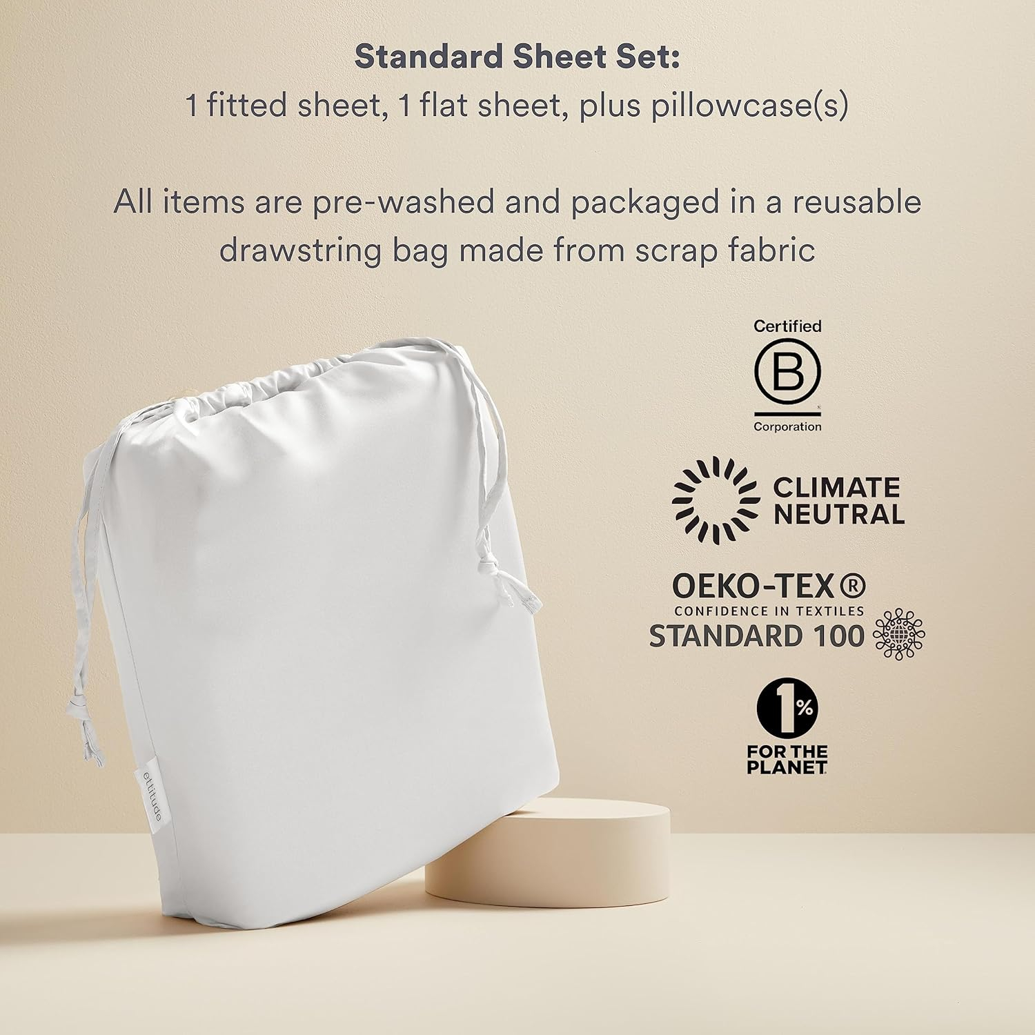 Twin Cloud Organic Bamboo Cotton Sheet Set