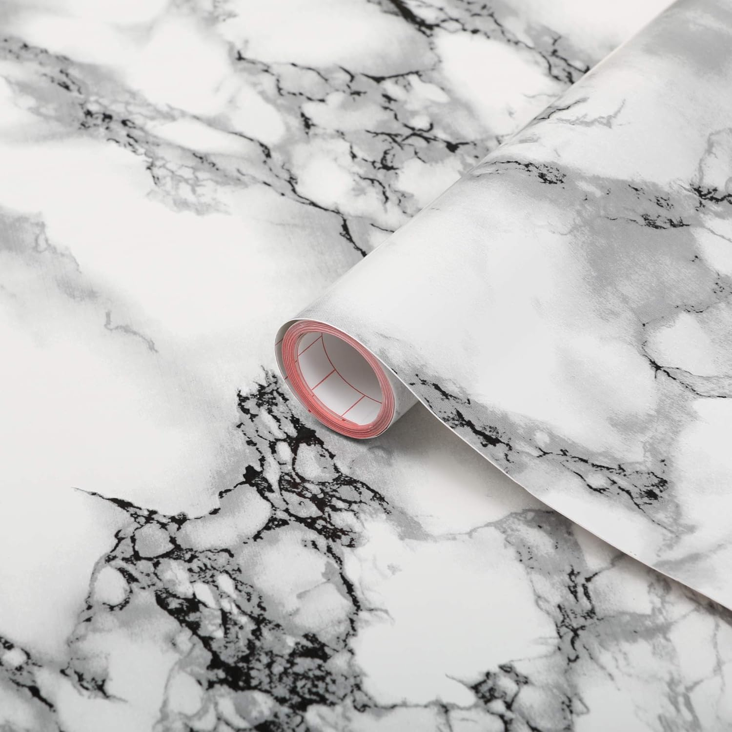 Grey and Black Marble Adhesive Film