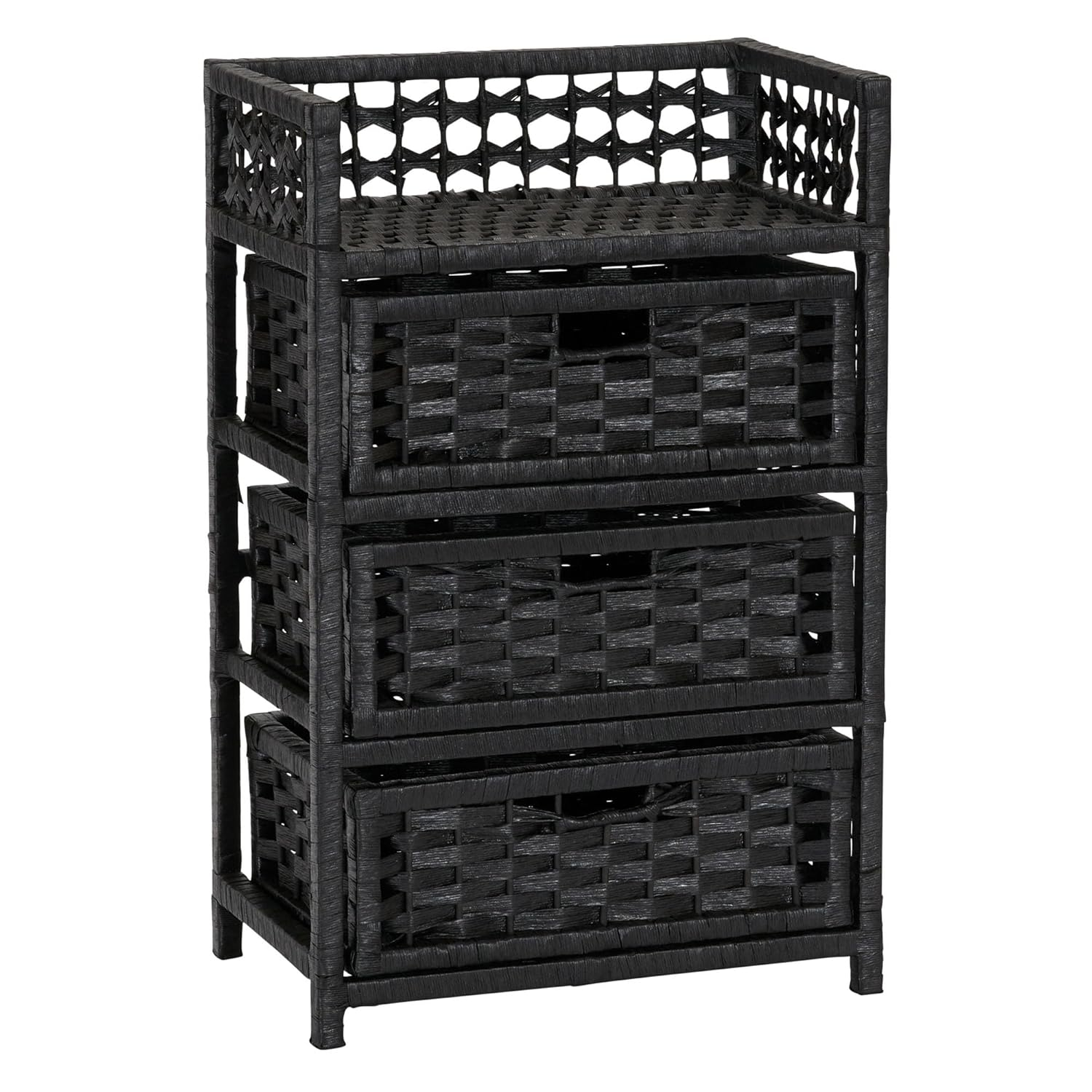 Household Essentials Paper Rope 3-Drawer Chest