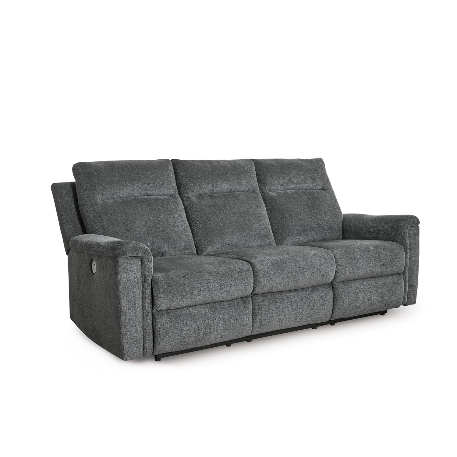 Gray Fabric Power Reclining Sectional Sofa