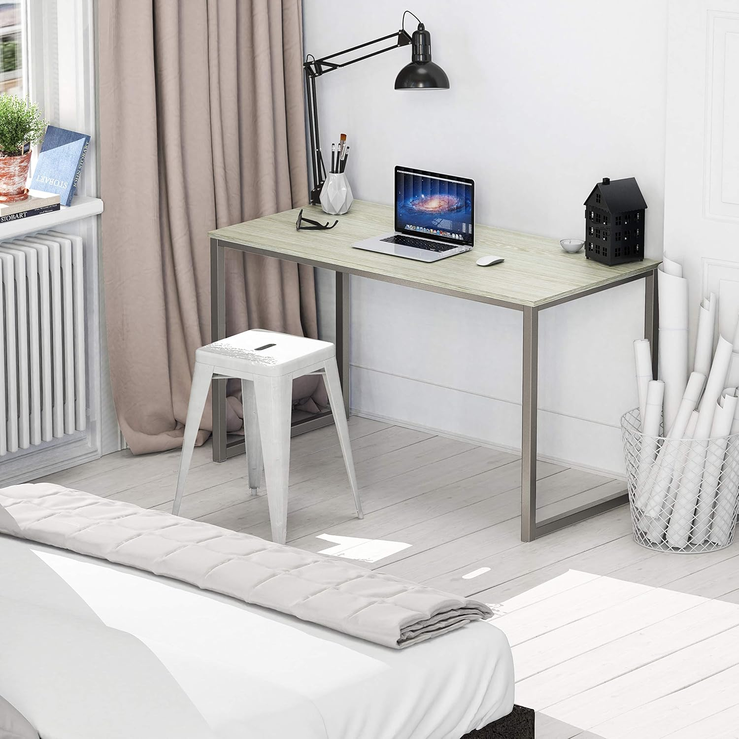 SHW Home Office 48-Inch Computer Desk, Maple