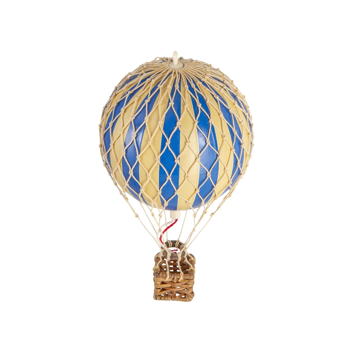 Patriotic Red White and Blue Woven Hot Air Balloon Decor