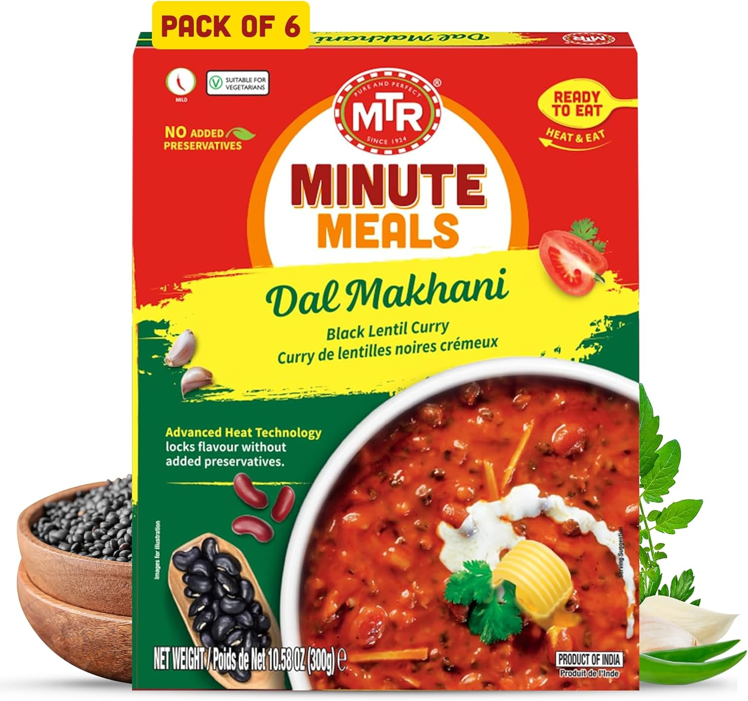 Dal Makhani Black Lentil Curry Value Pack Box