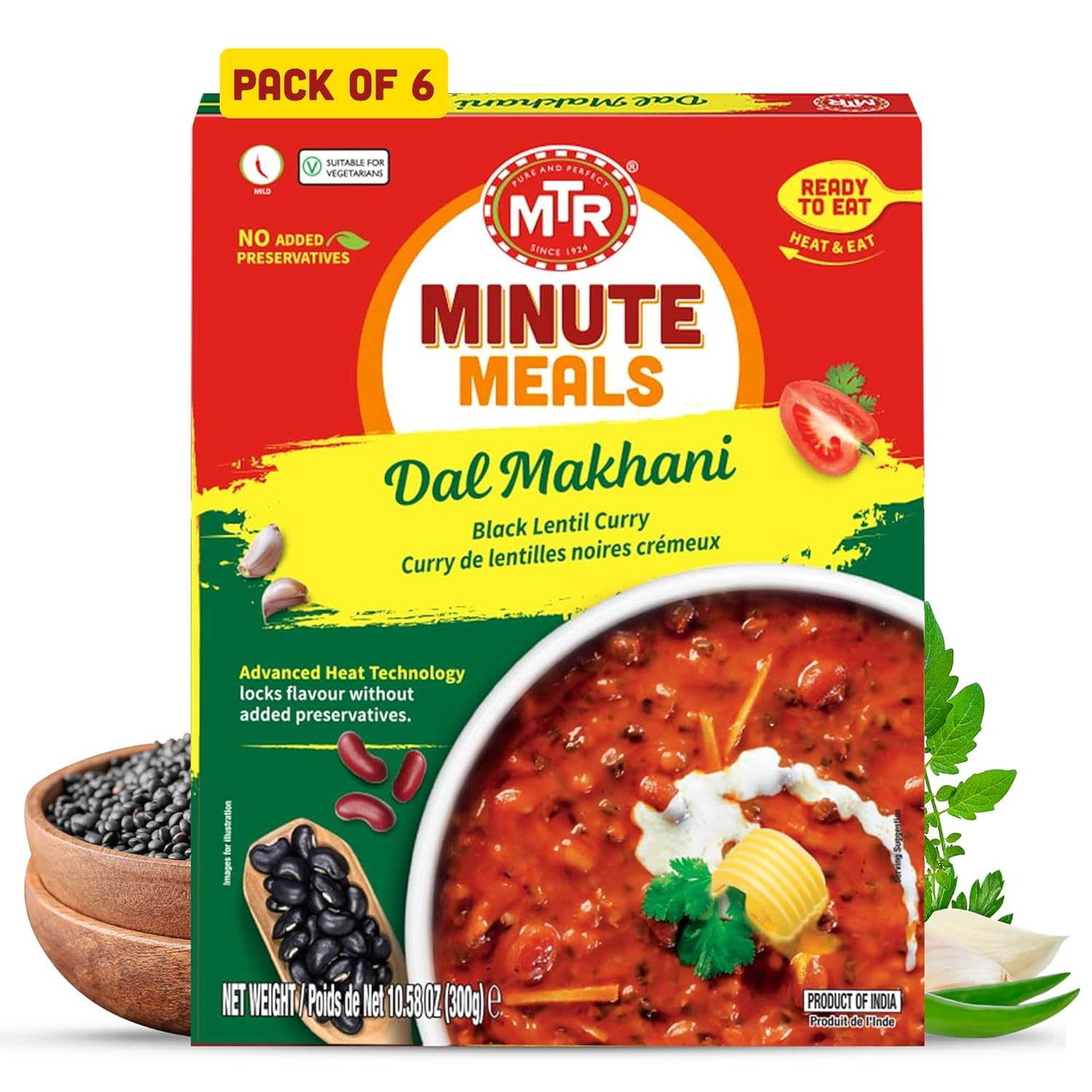 Dal Makhani Black Lentil Curry Value Pack Box