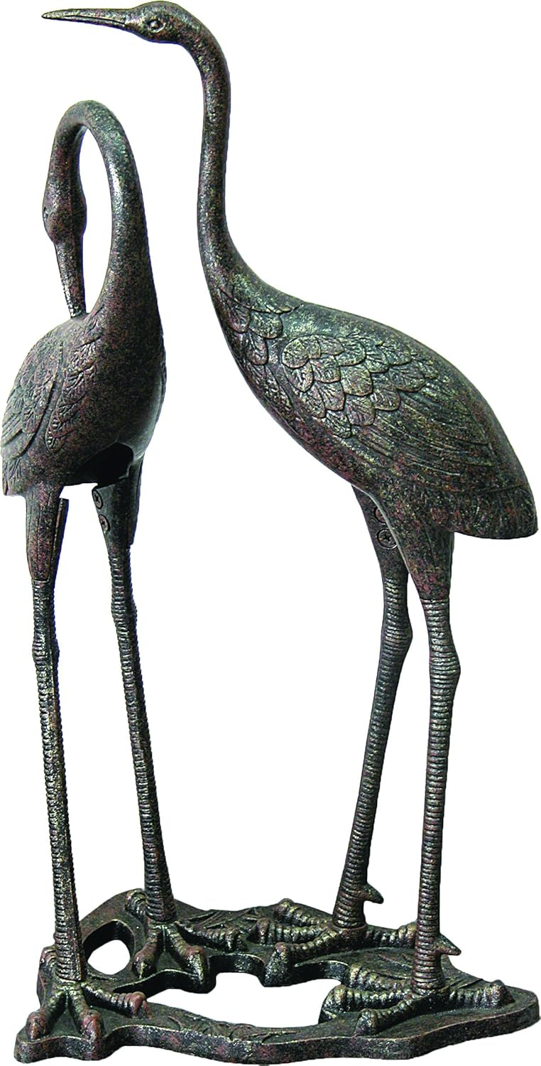 Innova Hearth & Home C880-71 Heron Statue  CA-CI  Aged Bronze