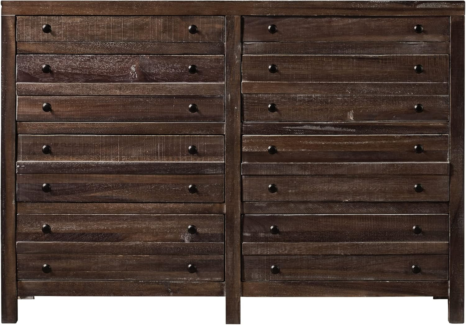 Java Solid Wood 8-Drawer Dresser with Felt Lined Drawers