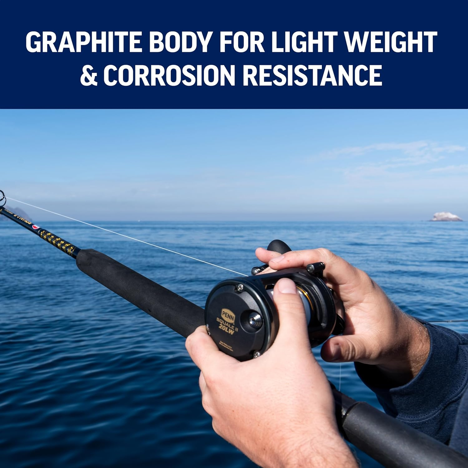 PENN Squall® II Level Wind Combo, 6' Medium Fishing Rod, 20 Size Reel