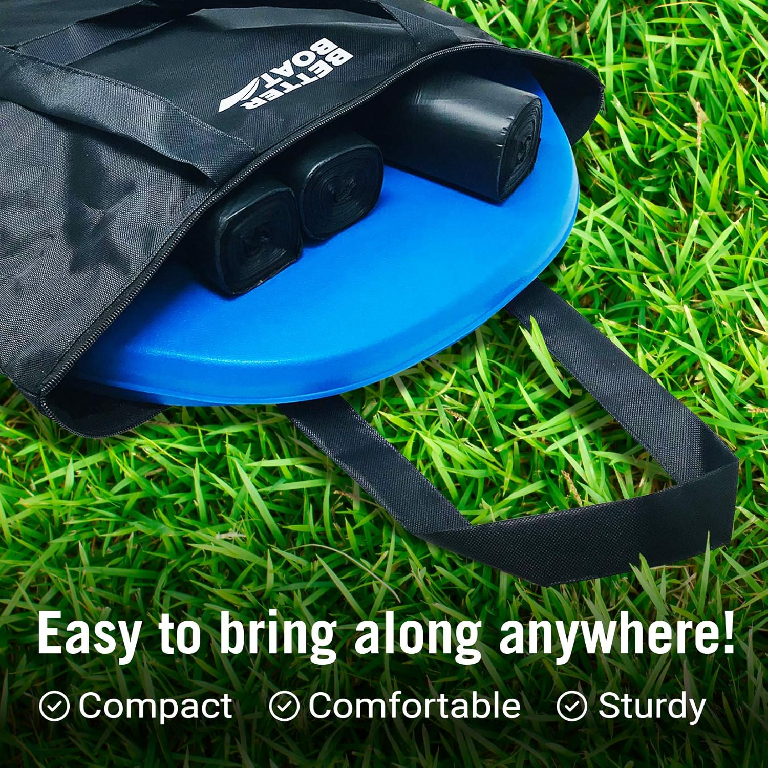 Portable Camping Toilet Kit, 5-Gallon & 8-Gallon Bucket Toilet Seat with Lid, Waste Bags & Carry Case for Boating, Outdoor, Travel, and Emergency Use. Ideal Bathroom Solution for Adults