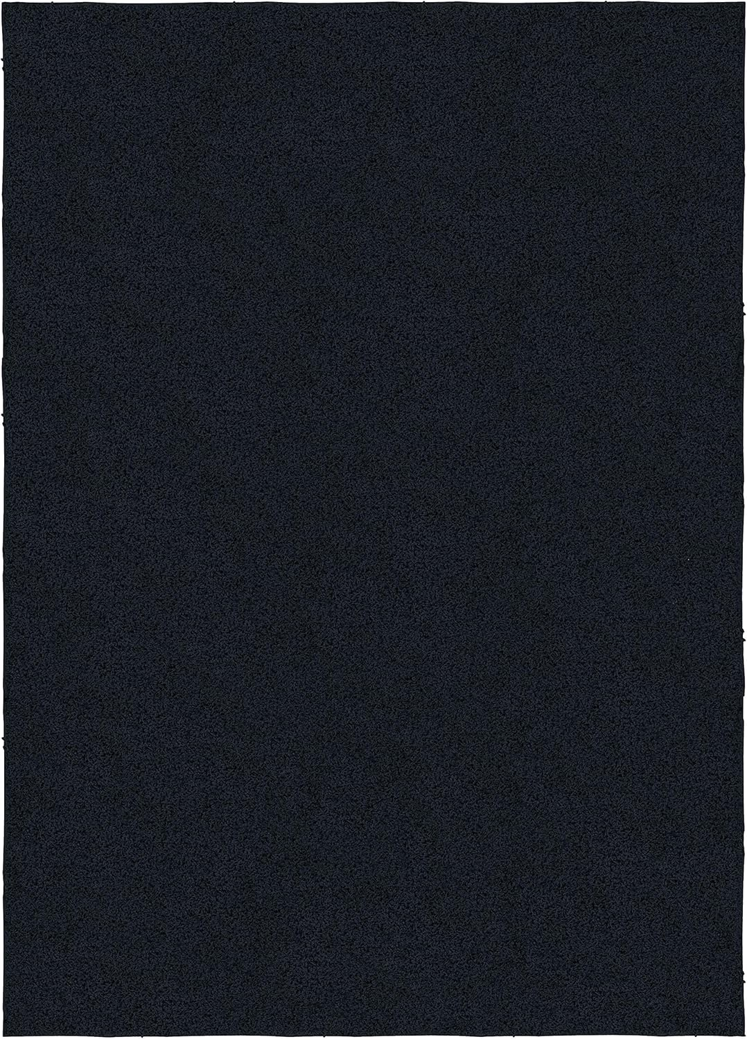 Garland Rug Skyline Shag Navy Indoor Area Rug, 5' x 7'