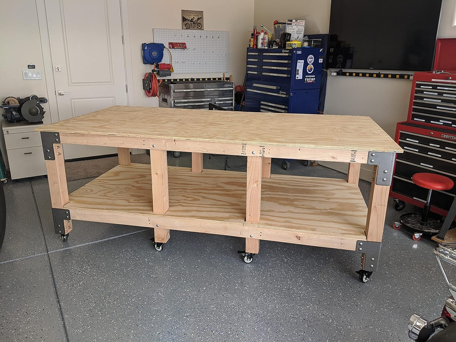 Eastwood Shop Table Kit Unpainted Bare Steel
