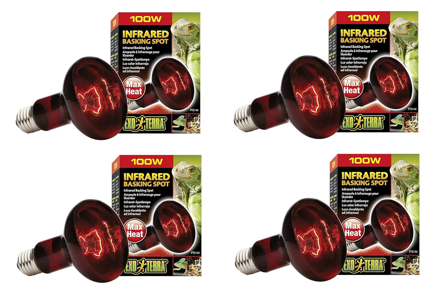Exo Terra Heat-Glo Infrared Spot Lamp, 100-Watt/120-Volt