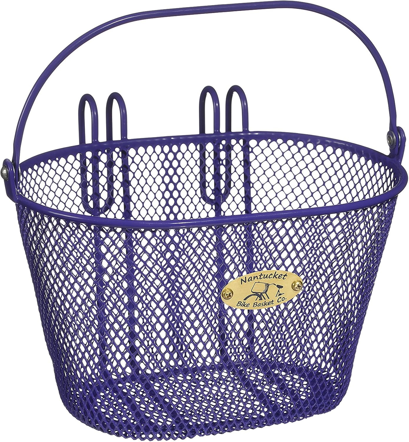 Nantucket Bicycle Basket Co. Surfside Child Mesh Wire Basket, Purple